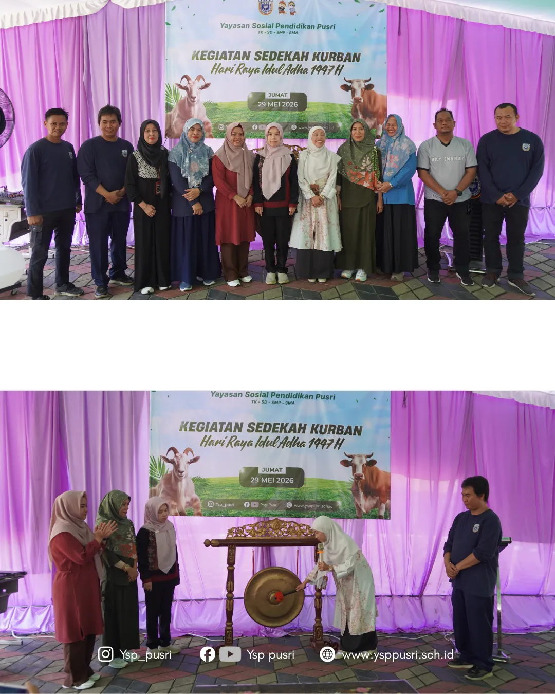 Kegiatan Sedekah Kurban Hari Raya Idul Adha 1447 H