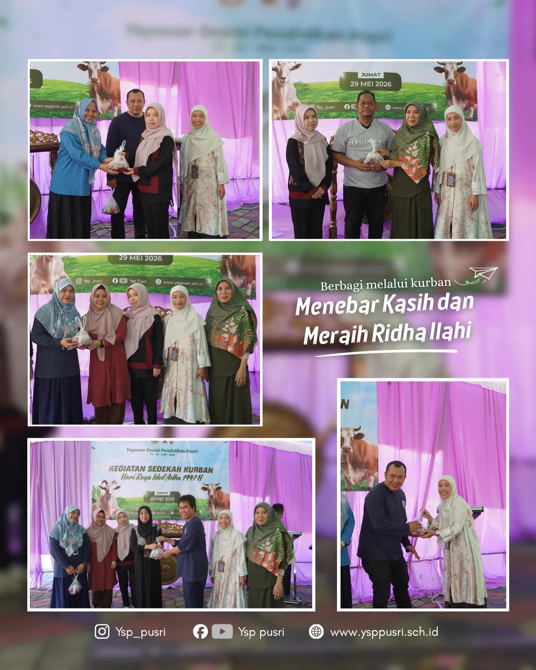 Kegiatan Sedekah Kurban Hari Raya Idul Adha 1447 H