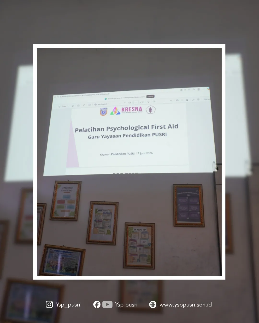 YSPP Tingkatkan Kompetensi Guru melalui Pelatihan PFA