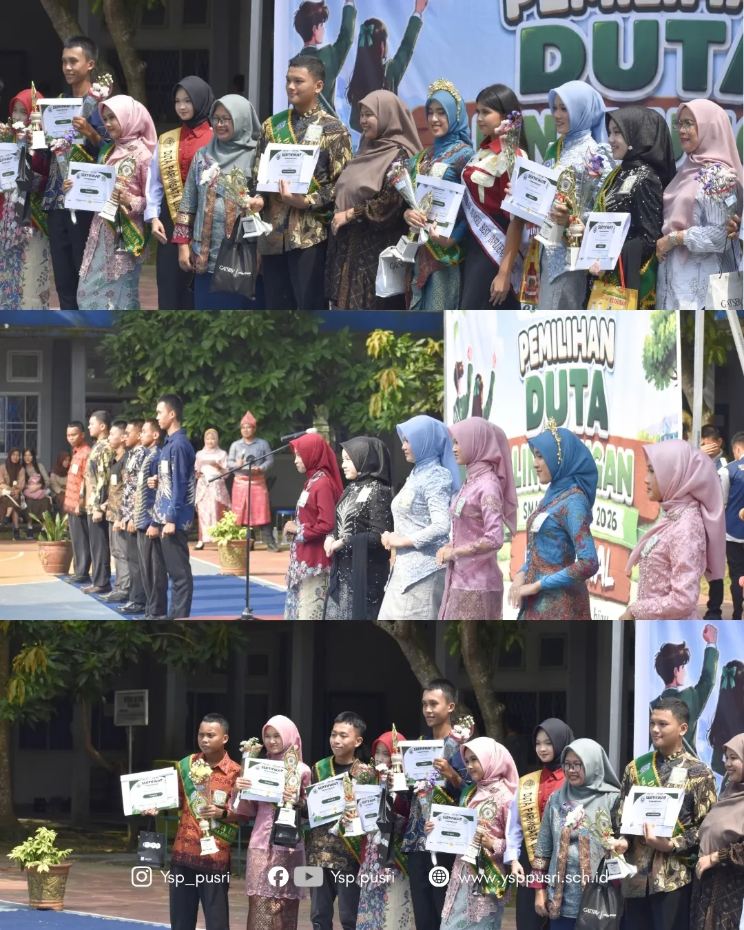 Selamat kepada para Duta Lingkungan SMA Pusri Palembang 2026