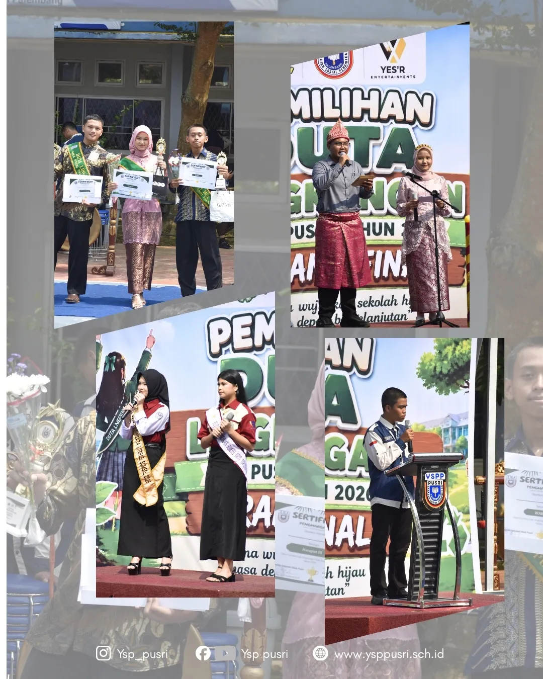 Selamat kepada para Duta Lingkungan SMA Pusri Palembang 2026