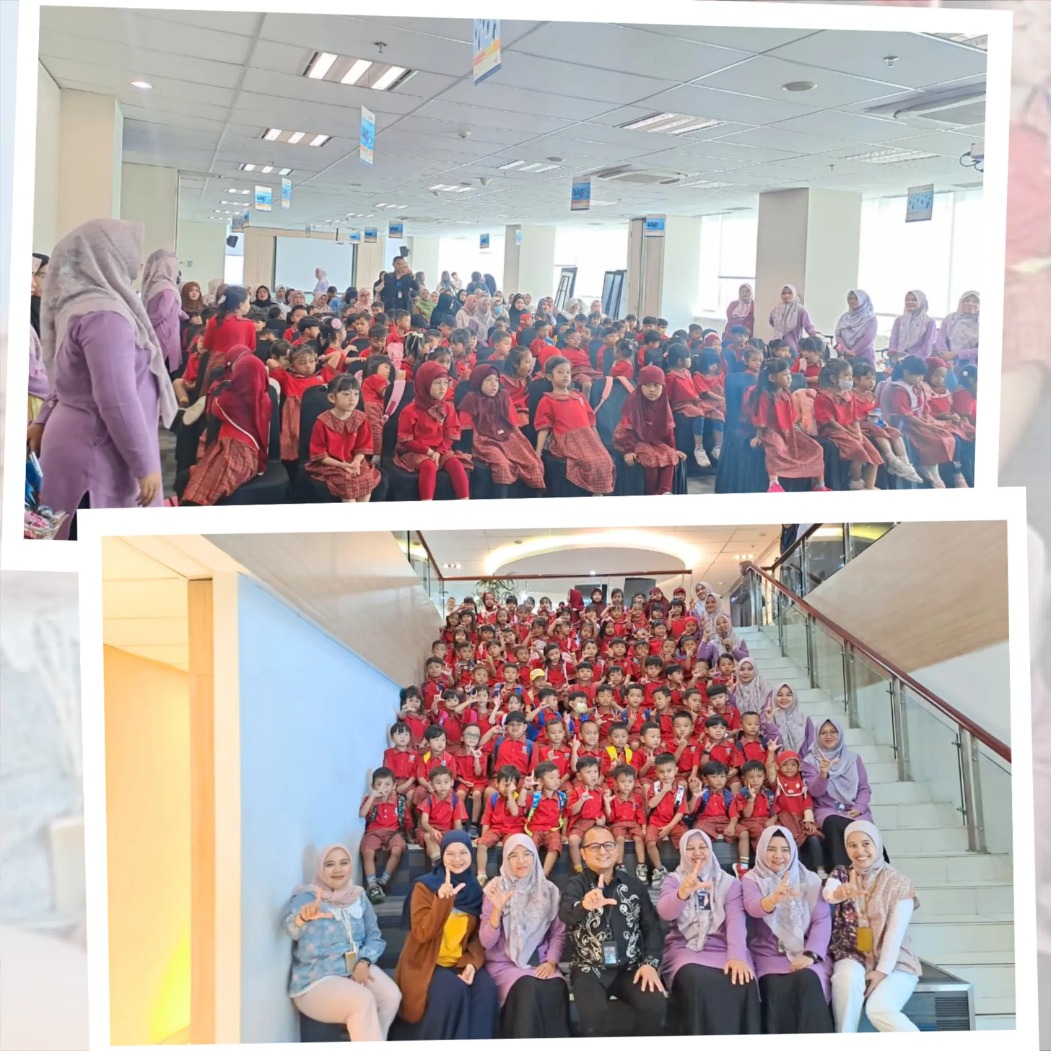 SISWA TK PUSRI KUNJUNGI BANK MANDIRI DALAM KEGIATAN EDUKATIF