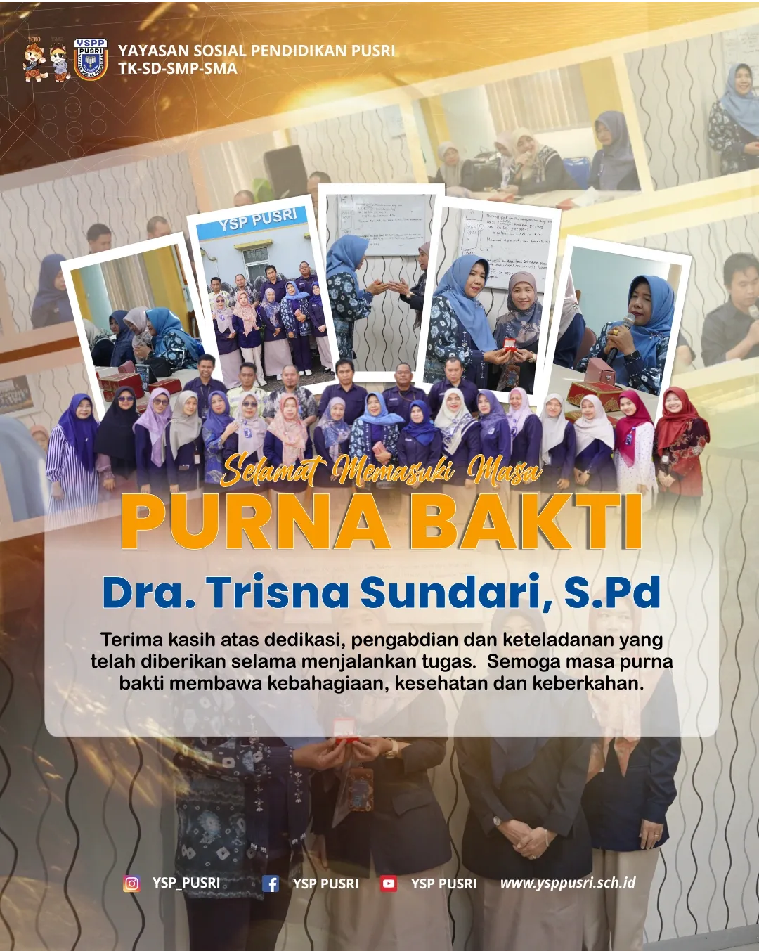 Purna Bakti Guru SMP Pusri