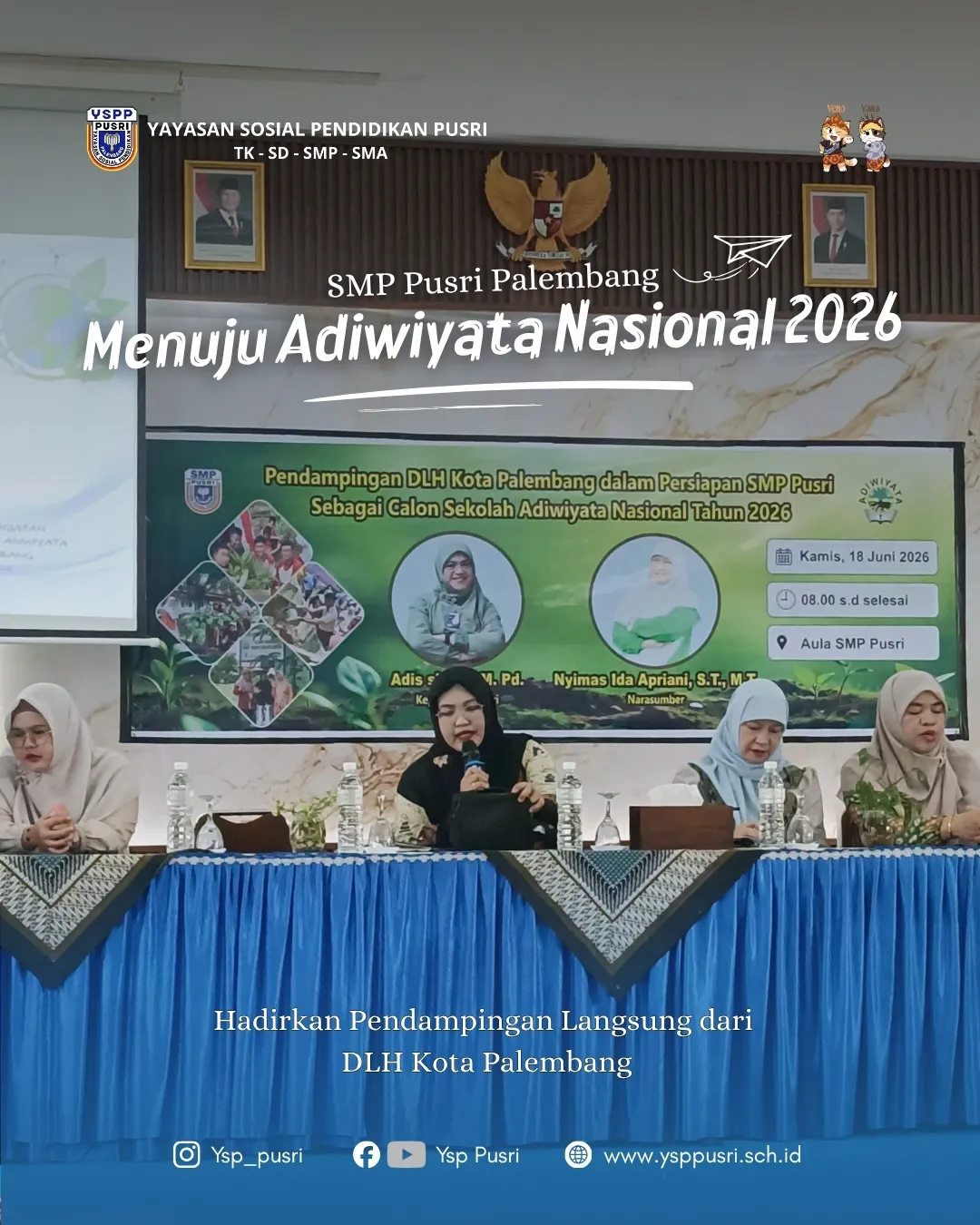 SMP Pusri Mantapkan Langkah Menuju Adiwiyata Nasional 2026