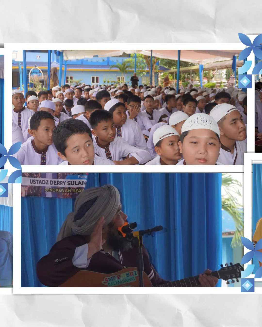 Safari Dakwah Ustadz Derry Sulaiman di SMP Pusri: Menguatkan Iman dan Karakter Generasi Muda