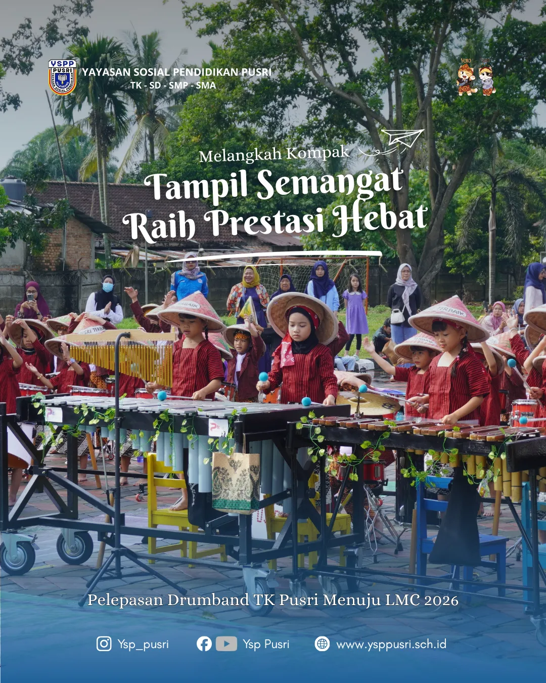 Pelepasan Drumband TK Pusri Menuju LMC 2026