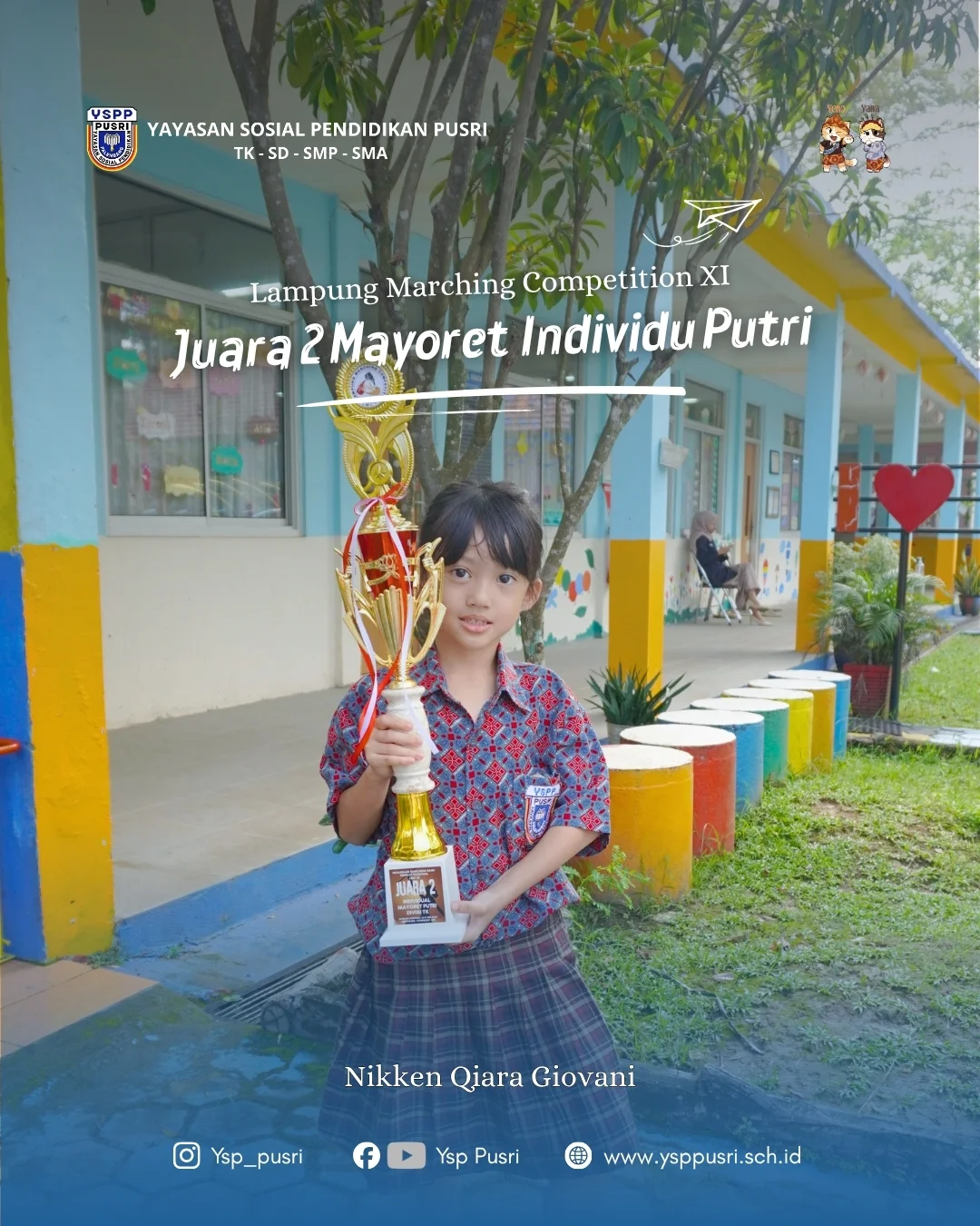 Aksi Memukau Siswa/i TK Pusri di Ajang Lampung Marching Competition XI